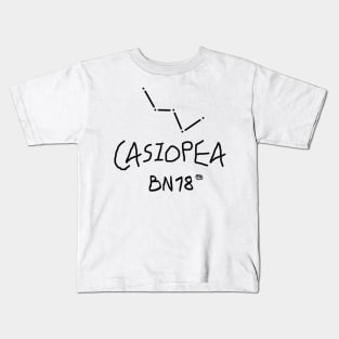 Cassiopeia Constellation by BN18 Kids T-Shirt